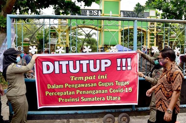 Dinilai Langgar Protokol Kesehatan GTPP Covid-19 Sumut dan Deli Serdang Tutup Sementara Hairos Water Park